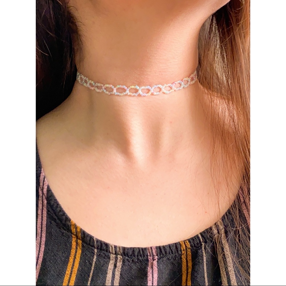 🌾Handmade Multi-Colored Beaded Choker🌾